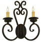 2nd Ave Lighting Fernando 17" Wide 2 Light Wall Sconce in Coffee Bean Finish