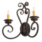2nd Ave Lighting Fernando 17" Wide 2 Light Wall Sconce in Coffee Bean Finish