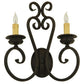 2nd Ave Lighting Fernando 17" Wide 2 Light Wall Sconce in Coffee Bean Finish