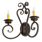 2nd Ave Lighting Fernando 17" Wide 2 Light Wall Sconce in Coffee Bean Finish