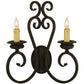 2nd Ave Lighting Fernando 17" Wide 2 Light Wall Sconce in Coffee Bean Finish