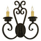 2nd Ave Lighting Fernando 17" Wide 2 Light Wall Sconce in Coffee Bean Finish