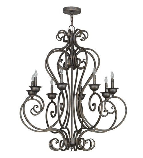 2nd Ave Lighting Fernando 36" Wide 8 Light Chandelier in French Bronze