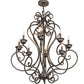2nd Ave Lighting Fernando 36" Wide 8 Light Chandelier in French Bronze