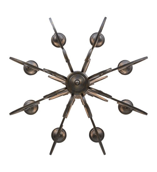 2nd Ave Lighting Fernando 36" Wide 8 Light Chandelier in French Bronze