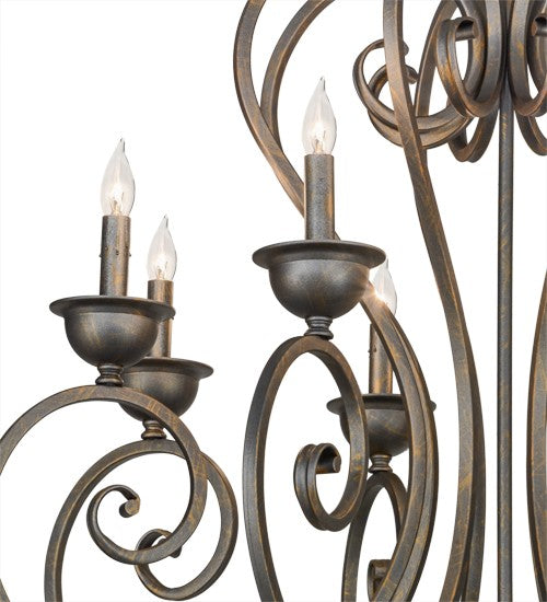 2nd Ave Lighting Fernando 36" Wide 8 Light Chandelier in French Bronze