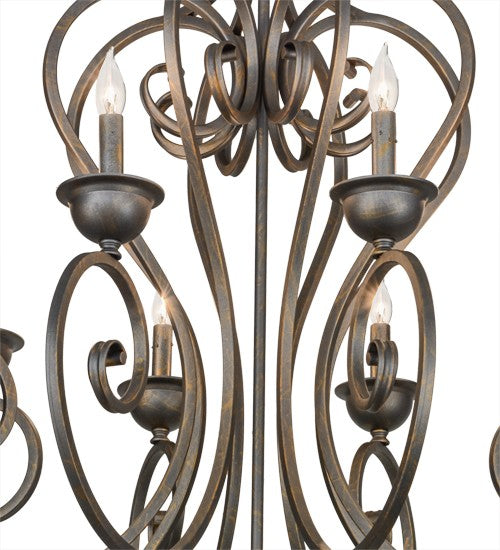 2nd Ave Lighting Fernando 36" Wide 8 Light Chandelier in French Bronze