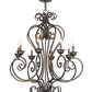 2nd Ave Lighting Fernando 36" Wide 8 Light Chandelier in French Bronze