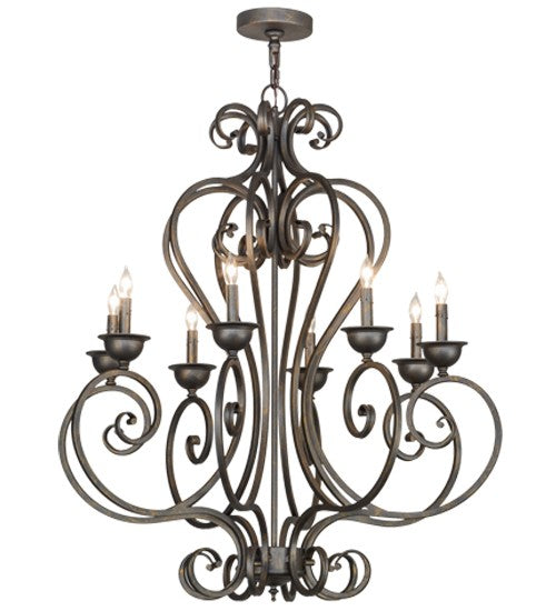 2nd Ave Lighting Fernando 36" Wide 8 Light Chandelier in French Bronze