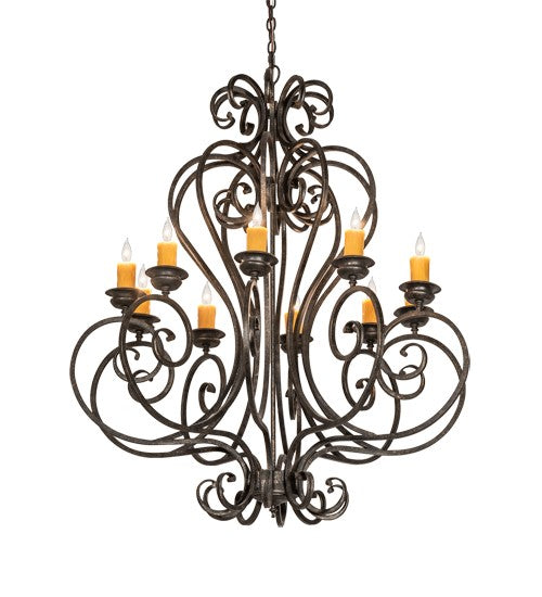 2nd Ave Lighting Fernando 42" Wide 10-Light Chandelier in Golden Bronze Finish