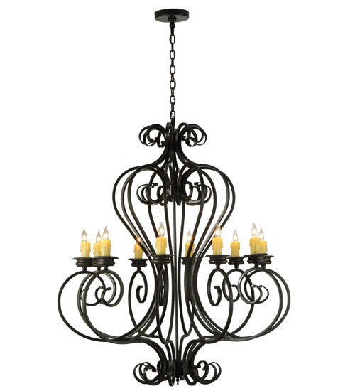 2nd Ave Lighting Fernando 42" Wide 10 Light Chandelier in Timeless Bronze Finish