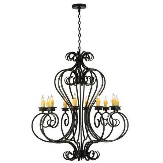 2nd Ave Lighting Fernando 42" Wide 10 Light Chandelier in Timeless Bronze