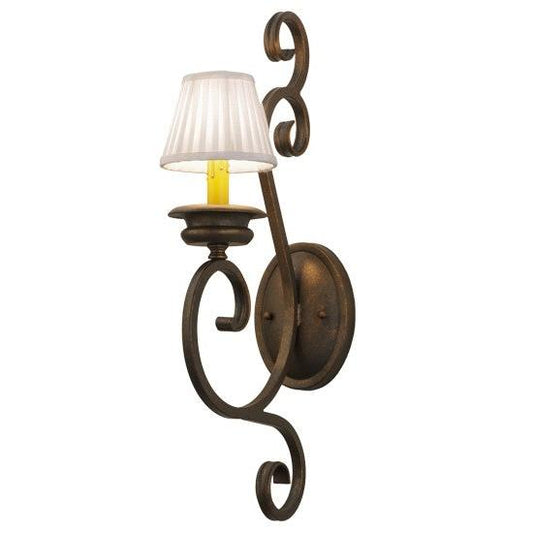 2nd Ave Lighting Fernando 5" Wall Sconce in Gilded Tobacco Finish