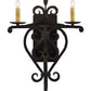 2nd Ave Lighting Fleur de Lys 15" Wide 2 LT Wall Sconce in Julio Distressed Finish