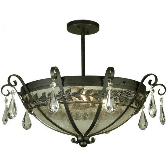 2nd Ave Lighting Florentine 24" Semi-Flushmount in Blackwash Finish