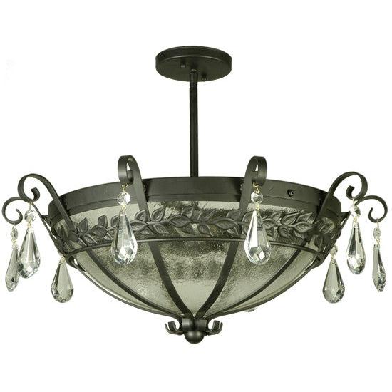 2nd Ave Lighting Florentine 24" Semi-Flushmount in Blackwash Finish