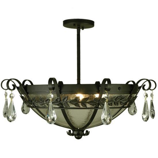2nd Ave Lighting Florentine 24" Semi-Flushmount in Blackwash Finish