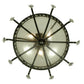 2nd Ave Lighting Florentine 24" Semi-Flushmount in Blackwash Finish