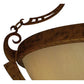 2nd Ave Lighting Focus 20" 3-Light E26 Base Crème Carrare Idalight Spanish Gold Pendant Light