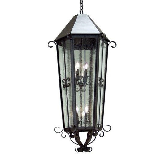 2nd Ave Lighting Forsynthia 28" Wide Pendant With Satin Black Finish