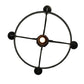 2nd Ave Lighting Franciscan 25" 4-Light Hand-Forged Wrought Iron Frame Gothic-Styled Chandelier