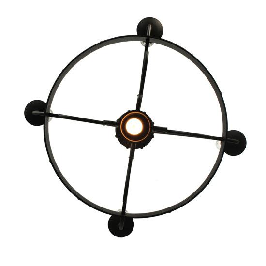 2nd Ave Lighting Franciscan 25" 4-Light Hand-Forged Wrought Iron Frame Gothic-Styled Chandelier