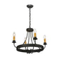 2nd Ave Lighting Franciscan 25" 4-Light Wrought Iron Gothic-Styled Chandelier