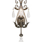 2nd Ave Lighting French Elegance 12" Wide Wall Sconce in Antique Silver Finish