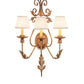 2nd Ave Lighting French Elegance 18" Wide 3 LT Wall Sconce in Metallic Bronze