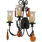2nd Ave Lighting French Elegance 18" Wide 3 Light Wall Sconce in Chestnut Finish