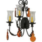 2nd Ave Lighting French Elegance 18" Wide 3 Light Wall Sconce in Chestnut Finish