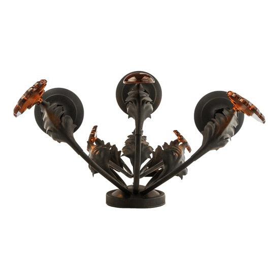 2nd Ave Lighting French Elegance 18" Wide 3 Light Wall Sconce in Chestnut Finish