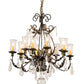 2nd Ave Lighting French Elegance 36" Wide 12 LT Chandelier in French Bronze Finish