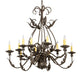 2nd Ave Lighting French Elegance 36" Wide Chandelier in Antiquity Finish