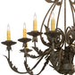 2nd Ave Lighting French Elegance 36" Wide Chandelier in Antiquity Finish