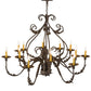 2nd Ave Lighting French Elegance 48" Wide 12 LT Chandelier in Antiquity Finish