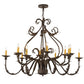 2nd Ave Lighting French Elegance 48" Wide 12 LT Chandelier in Antiquity Finish