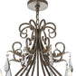 2nd Ave Lighting French Elegance 60" Wide 16 LT Chandelier in Antique Silver Finish