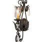 2nd Ave Lighting French Elegance 9" Wide Wall Sconce in Chestnut Finish