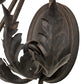 2nd Ave Lighting French Elegance 9" Wide Wall Sconce in Chestnut Finish