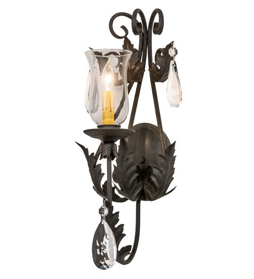 2nd Ave Lighting French Elegance 9" Wide Wall Sconce in Chestnut Finish
