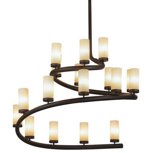 2nd Ave Lighting French Horn 60" Wide 17 LT Chandelier in Oil Rubbed Bronze Finish