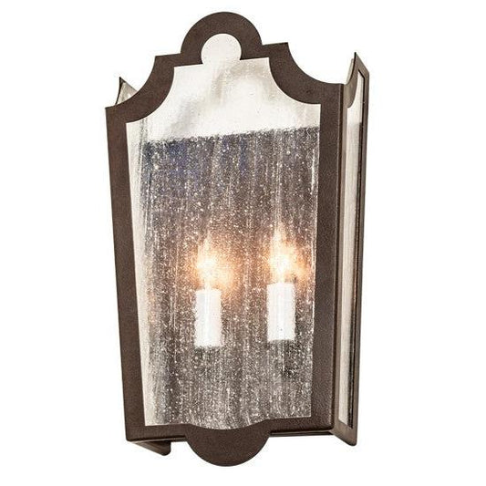 2nd Ave Lighting French Market 9" Wide Seedy Wall Sconce in Cafe Noir Finish