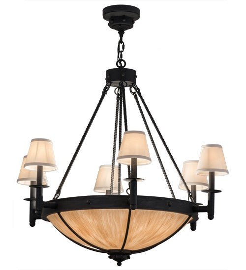 2nd Ave Lighting Freya 36" Wide 6 LT Chandelier in Costello Black