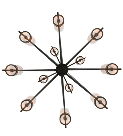 2nd Ave Lighting Galen 60" Wide Two Tier 12 LT Chandelier