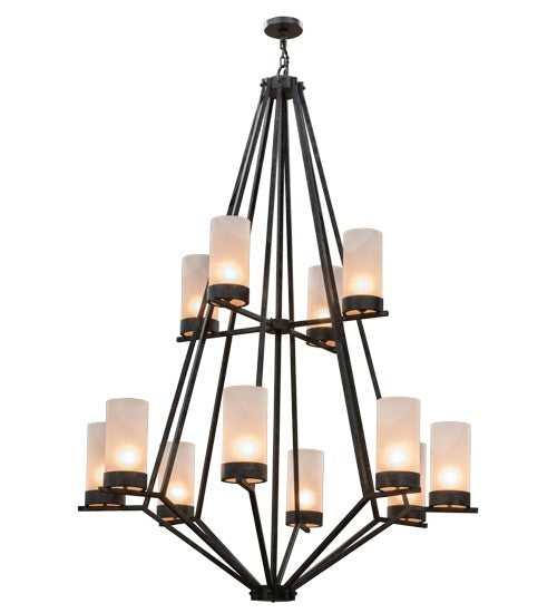 2nd Ave Lighting Galen 60" Wide Two Tier 12 LT Chandelier