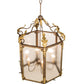 2nd Ave Lighting Ganser 34" Lantern Pendant in Gilded Tobacco Finish With Gold Highlights