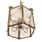 2nd Ave Lighting Ganser 34" Lantern Pendant in Gilded Tobacco Finish With Gold Highlights