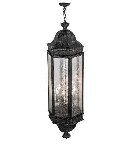 2nd Ave Lighting Gascony 18" Lantern Pendant in Antique Iron Gate Finish