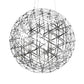 2nd Ave Lighting Geosphere 35" Wide Pendant With Polished Stainless Steel Finish